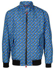 Kiton floral-print bomber jacket