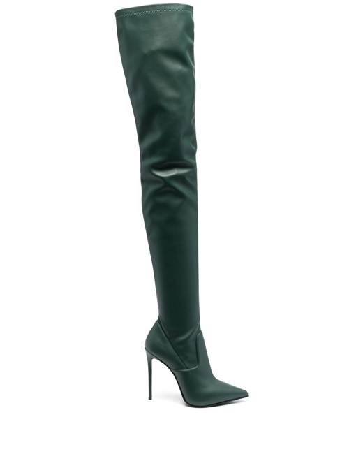 Over the 2025 knee green boots