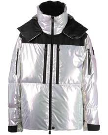 Moncler Grenoble metallic padded-design jacket