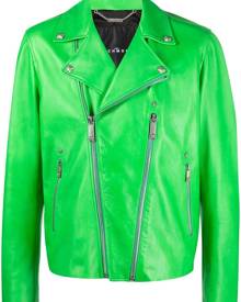 John Richmond graphic-print double-zip biker jacket