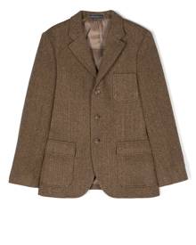 Ralph Lauren Kids single-breasted tweed blazer