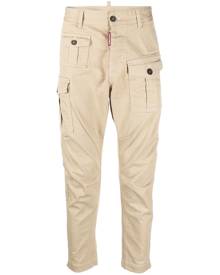 Dsquared2 logo-patch tapered trousers