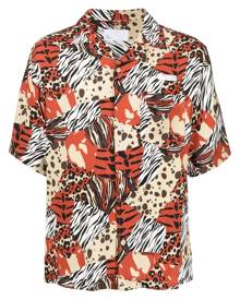 4SDESIGNS animal-print shirt