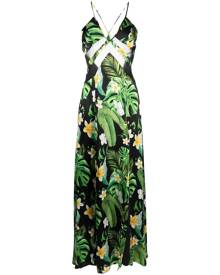 Philipp Plein Hawaii printed silk maxi dress