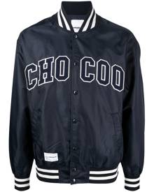 CHOCOOLATE logo-print detail bomber jacket