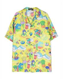 Versace Kids all-over graphic-print shirt