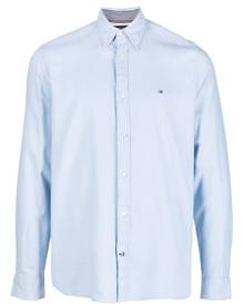 Tommy Hilfiger logo-embroidery stretch-cotton shirt