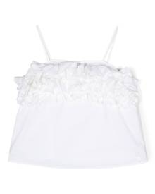 Miss Blumarine ruffle-detail spaghetti-strap top