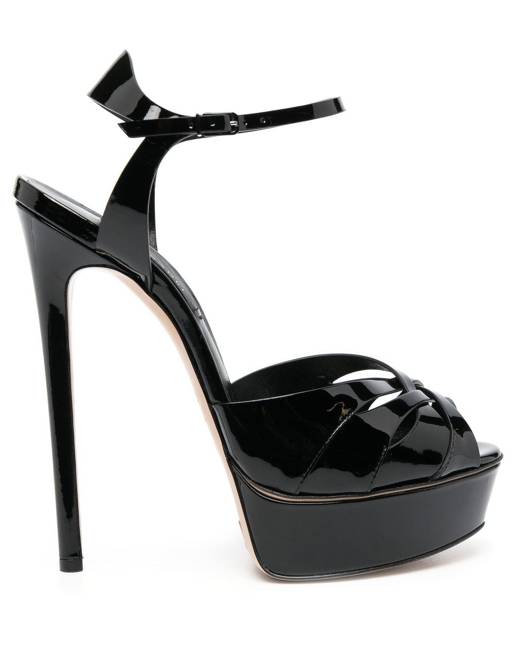 Casadei Geraldine 50mm leather sandals - Black