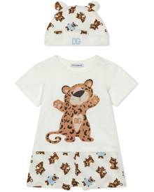 Dolce & Gabbana Kids graphic-print shortie and hat set