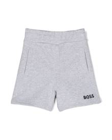 BOSS Kidswear logo-print elasticated-waist shorts