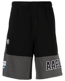 AAPE BY *A BATHING APE® logo-print camouflage-print track shorts
