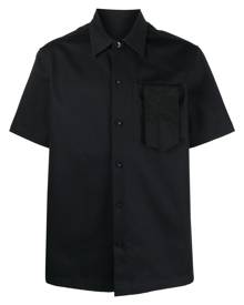 Jil Sander floral-embroidery short-sleeve shirt