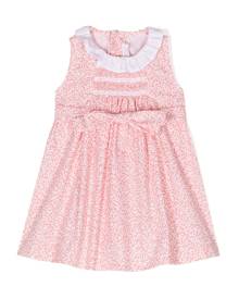 Mariella Ferrari botanical-print ruffle-trim dress