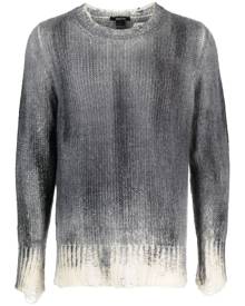 Avant Toi distressed ribbed-knit jumper