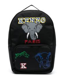 Kenzo Kids logo-print canvas backpack