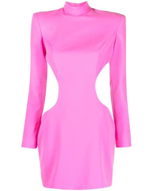 Band Of Stars premium bardot bandage mini dress in light pink