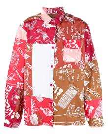 KidSuper patchwork button-up shirt