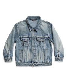 Balenciaga Kids Political Campaign logo-print denim jacket