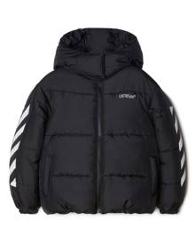 Off-White Kids Bookish logo-print puffer jacket