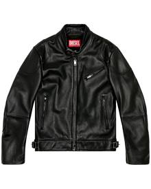 Diesel pocket leather biker jacket