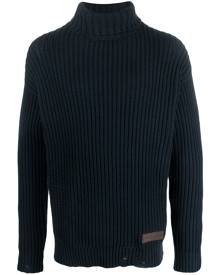 Dsquared2 logo-patch roll-neck knitted jumper