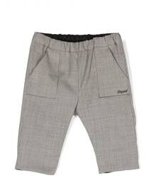 Bonpoint houndstooth-pattern elasticated-waist trousers