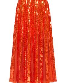 Valentino Garavani Tulle Illusione embroidered midi skirt