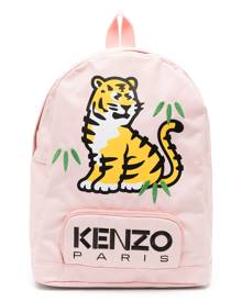 Kenzo Kids tiger-motif logo-print backpack