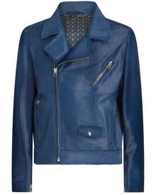 ETRO Pegasus-embroidery leather jacket
