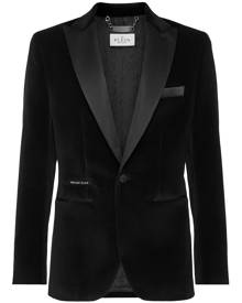 Philipp Plein peak-lapels velvet blazer