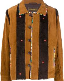 SIEDRES striped patchwork shirt jacket