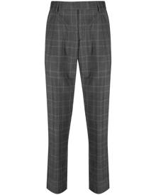Brioni checked tailored wool trousers