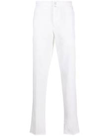 Kiton logo-patch chino trousers