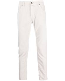 Jacob Cohën logo-patch tapered-leg trousers