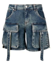 Blumarine denim cargo shorts