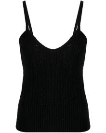 Blugirl sequin-embellished cable-knit top