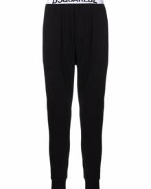Dsquared2 logo-waistband tapered trousers