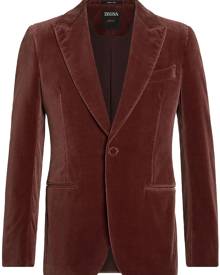 Zegna single-breasted velvet blazer