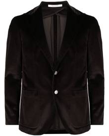 Tagliatore velvet single-breasted blazer