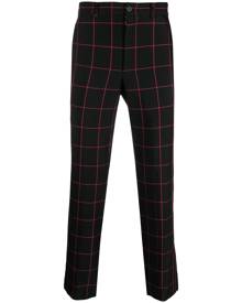 Noir Kei Ninomiya checked mid-rise tapered trousers