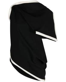 Issey Miyake Assembled asymmetric draped blouse