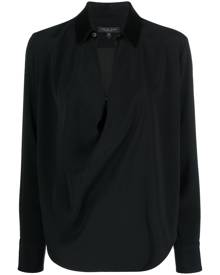 rag & bone Philippa draped satin blouse