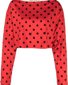 Marni small dot-print technical jersey shirt