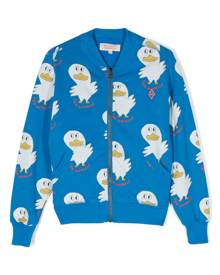 The Animals Observatory graphic-print cotton cardigan