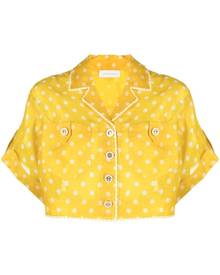 ZIMMERMANN polka dot print cropped shirt