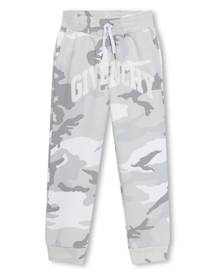 Givenchy Kids logo-print camouflage track pants