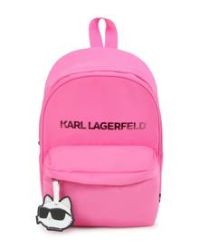 Karl Lagerfeld Kids logo-print canvas backpack