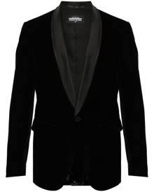 Dsquared2 velvet single-breasted blazer