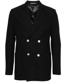 Emporio Armani double-breasted tweed blazer